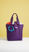 Bolso tote organizador Metro Purple para tecnología