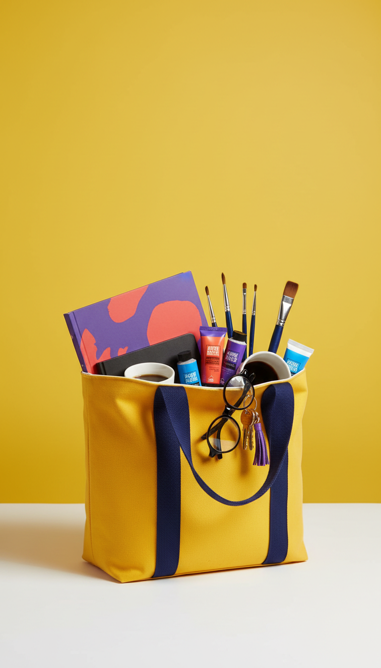 Bolso tote amarillo Sunbeam Artist Series