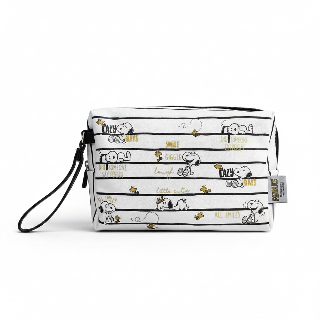 Neceser XL blanco y negro - Snoopy