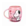 Taza Peanuts rosa 400ml - Snoopy